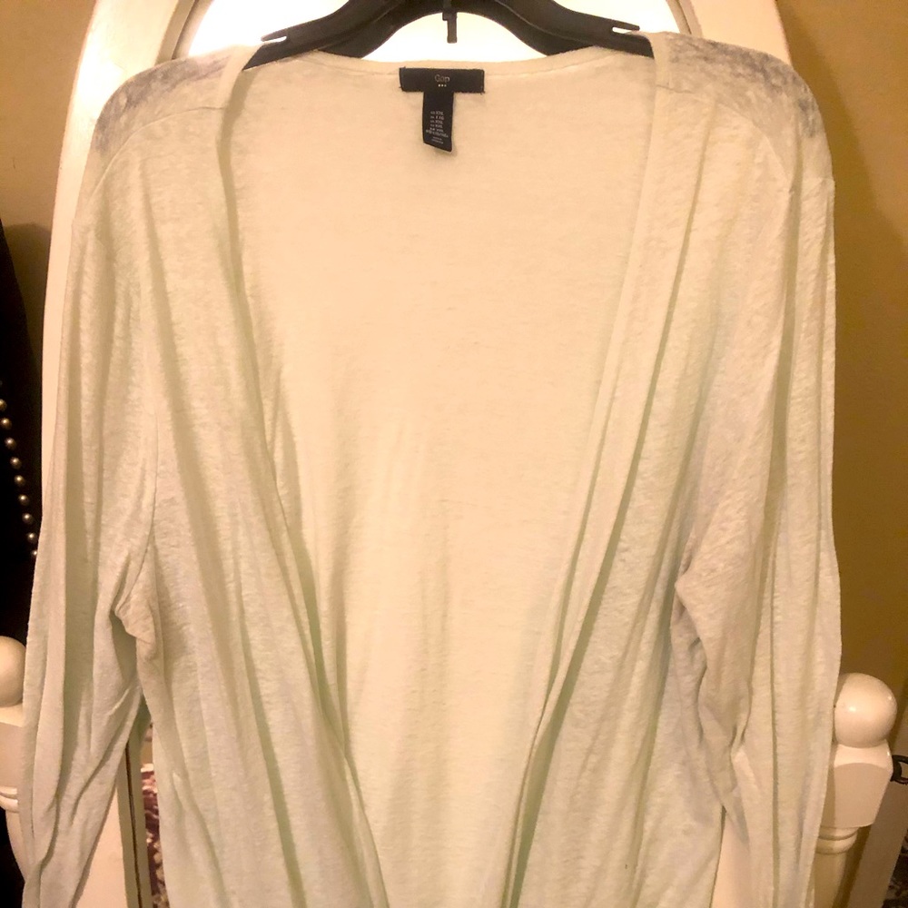Perfect wrap for Spring! Sheer tiered cardigan!